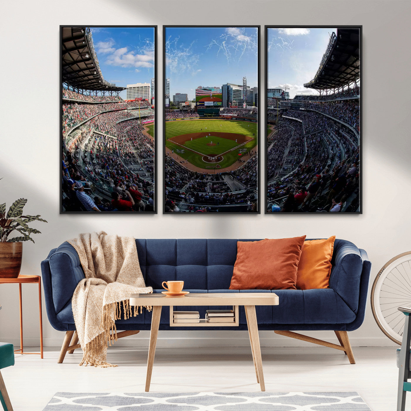 78608-MGV-CV-36X24-Truist Park Stadium Canvas Wall Art - Atlanta Braves Game Day Exclusive Decor