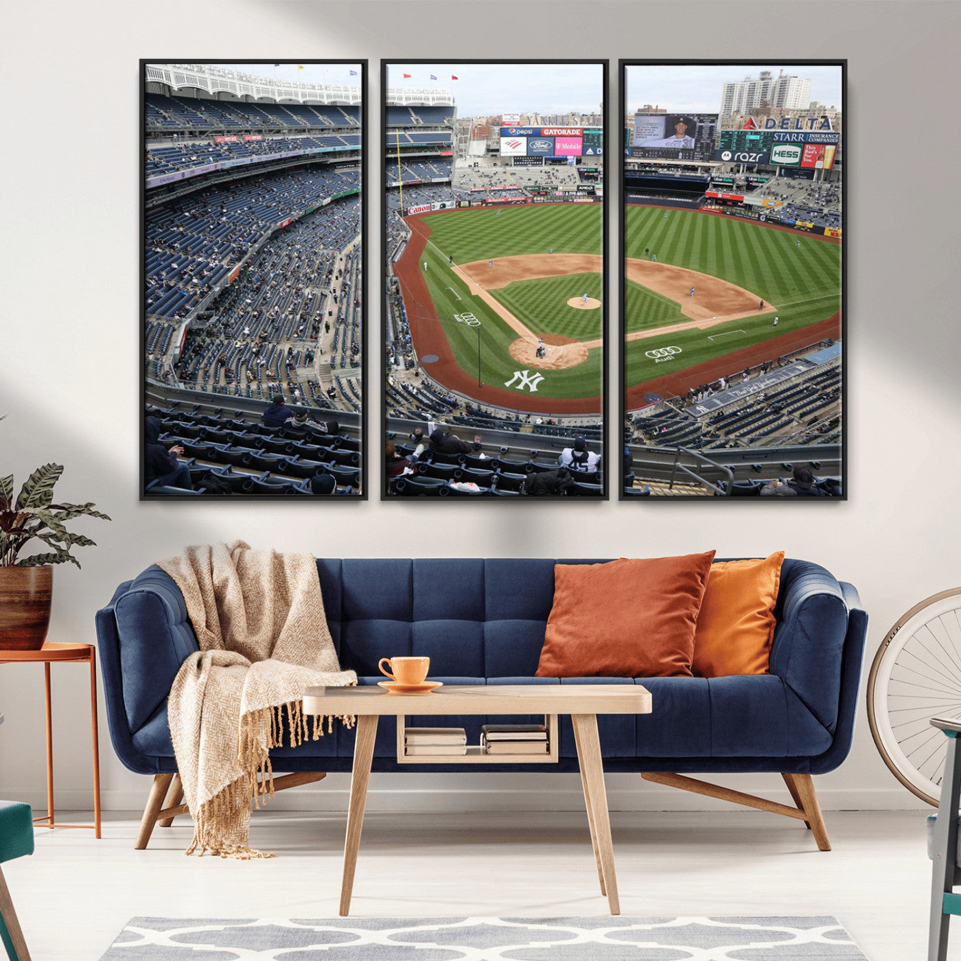 -New York Yankees Baseball Team Print - Yankee Stadium Wall Art Canvas Print