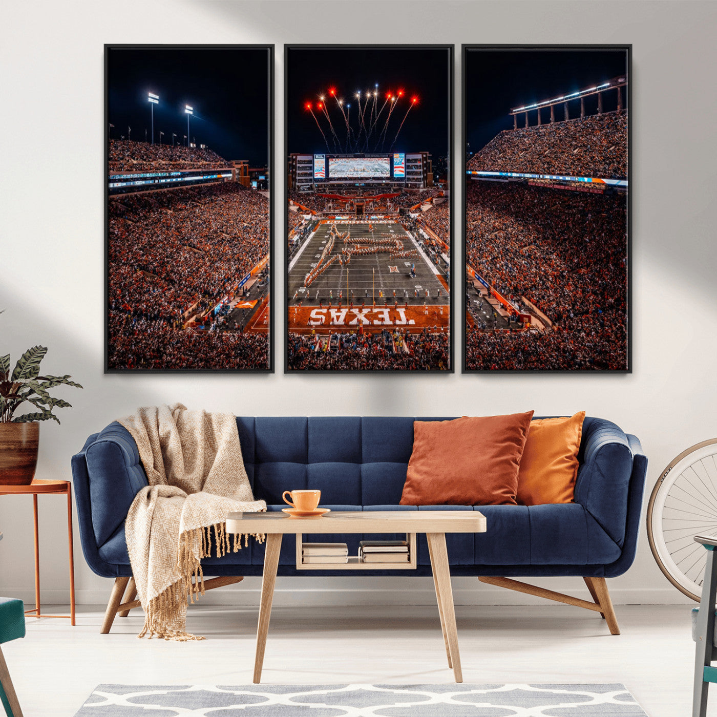-Texas Memorial Stadium Wall Art Canvas Print