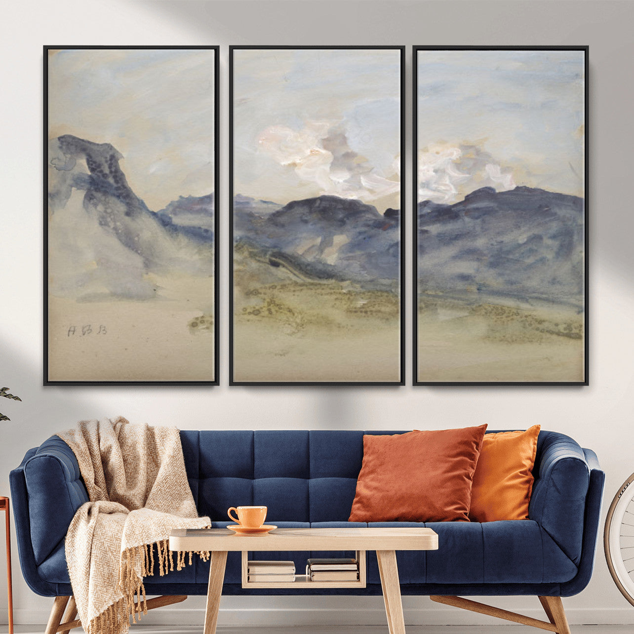 14644686-MGV-CV-36X24 - Alps Hercules Brabazon Brabazon Abstract Wall Art Canvas Print for Modern Home Decor