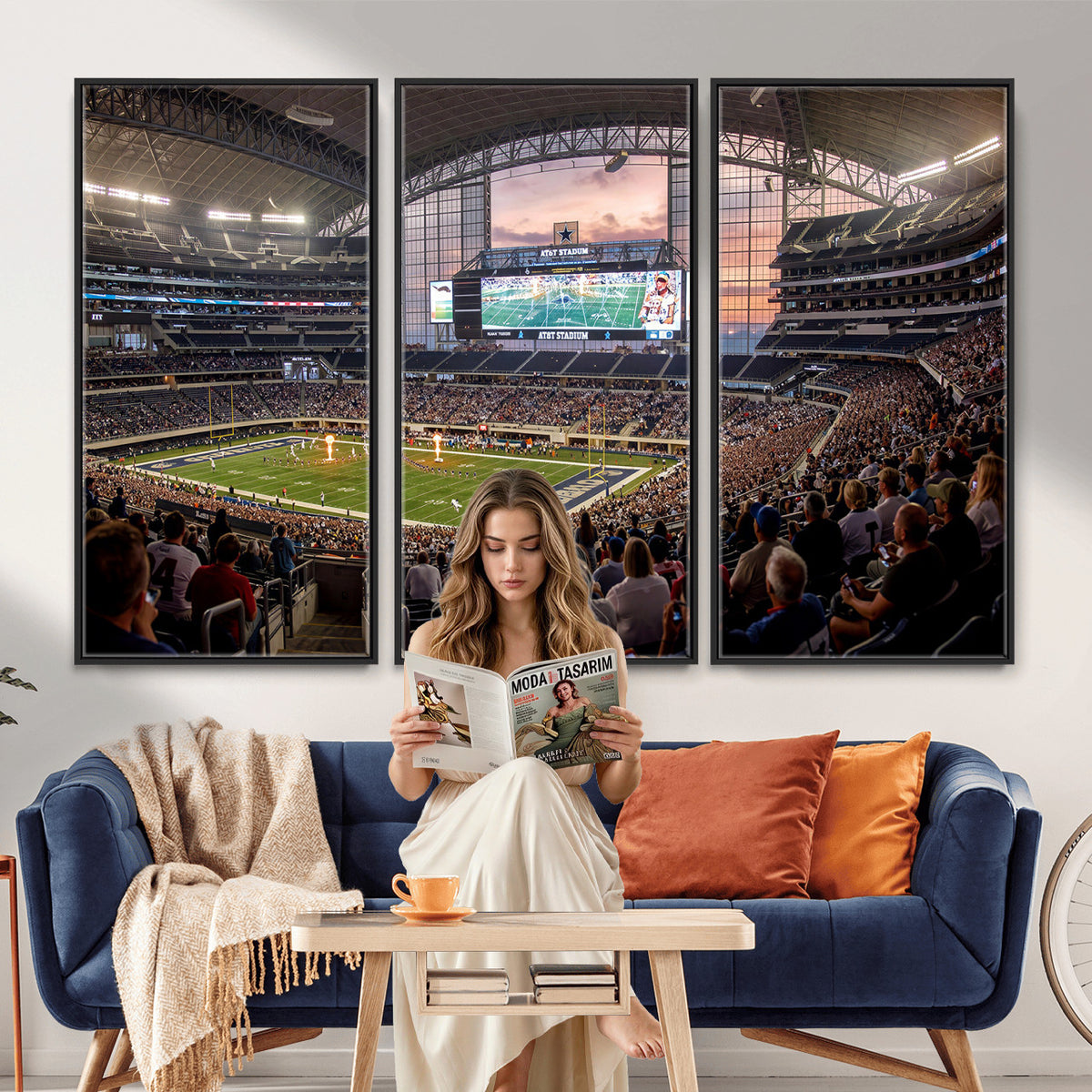 61524160-MGV-CV-36X24 - Stadium Wall Art Canvas Print