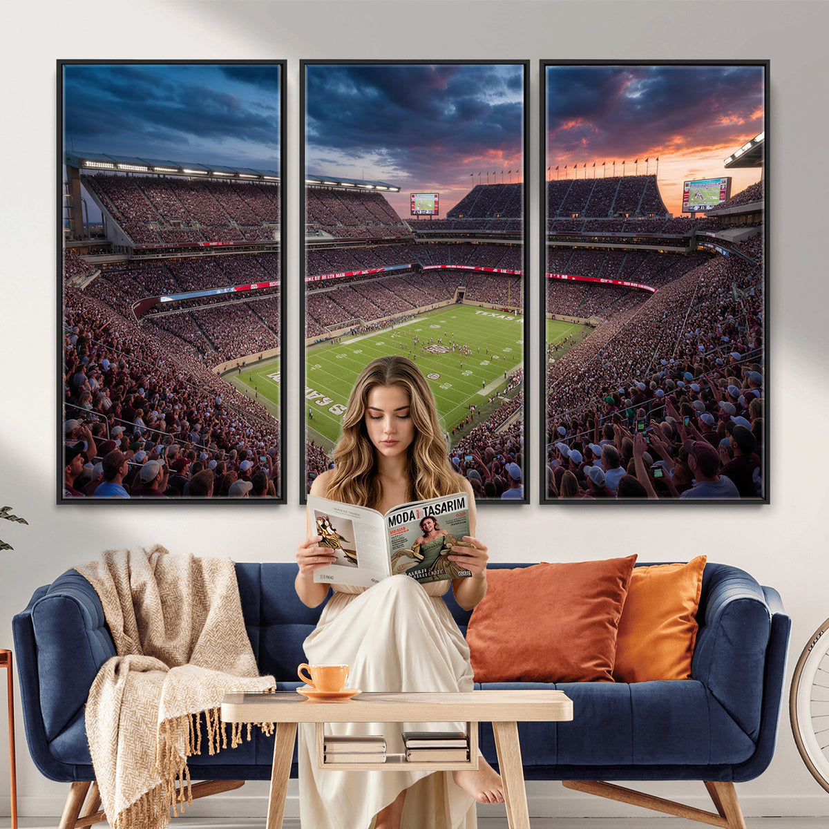 55475837-MGV-CV-36X24 - Stadium Wall Art Canvas Print
