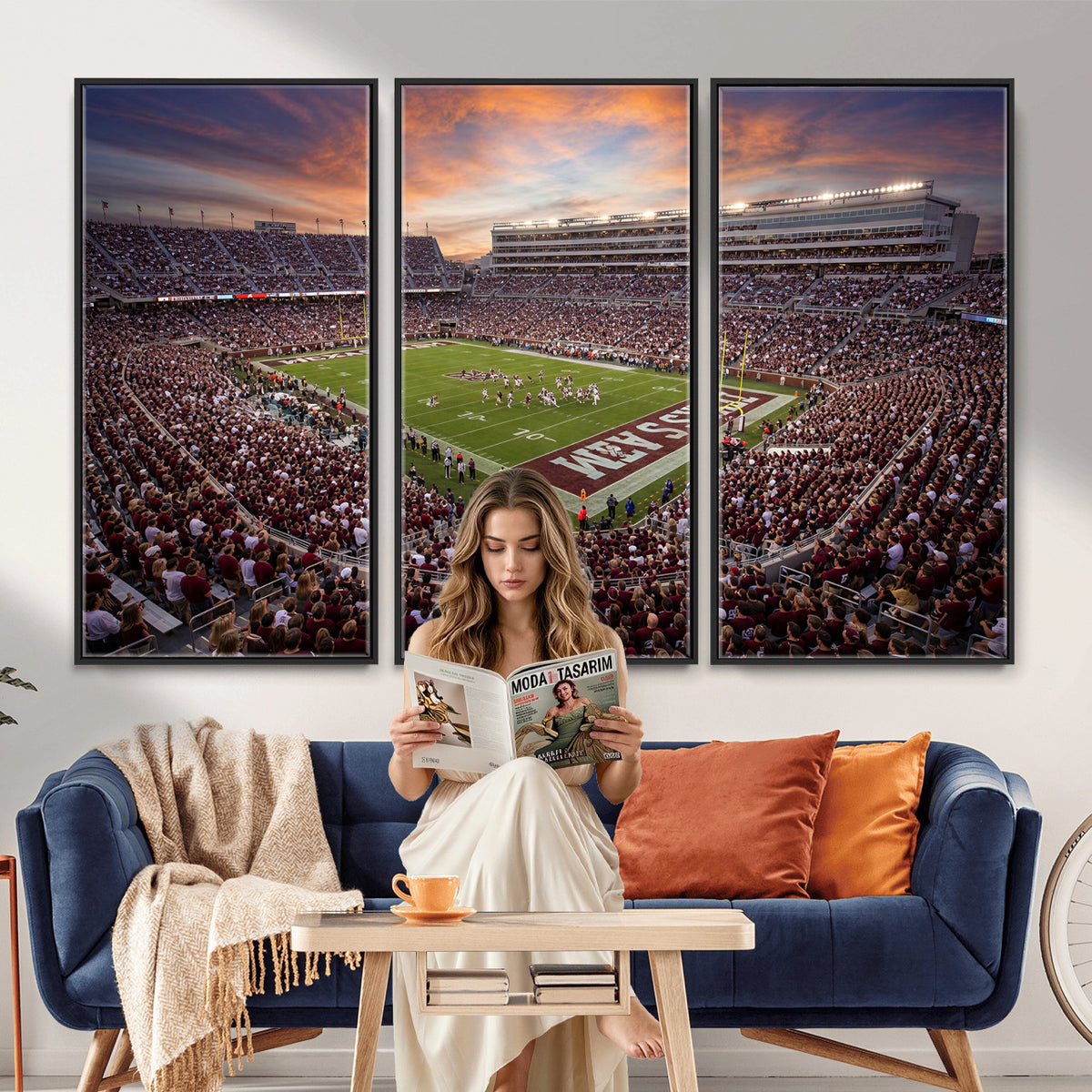 66624578-MGV-CV-36X24 - Stadium Wall Art Canvas Print