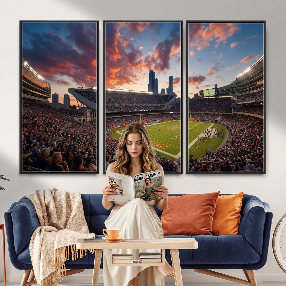 21104528-MGV-CV-36X24 - Stadium Wall Art Canvas Print