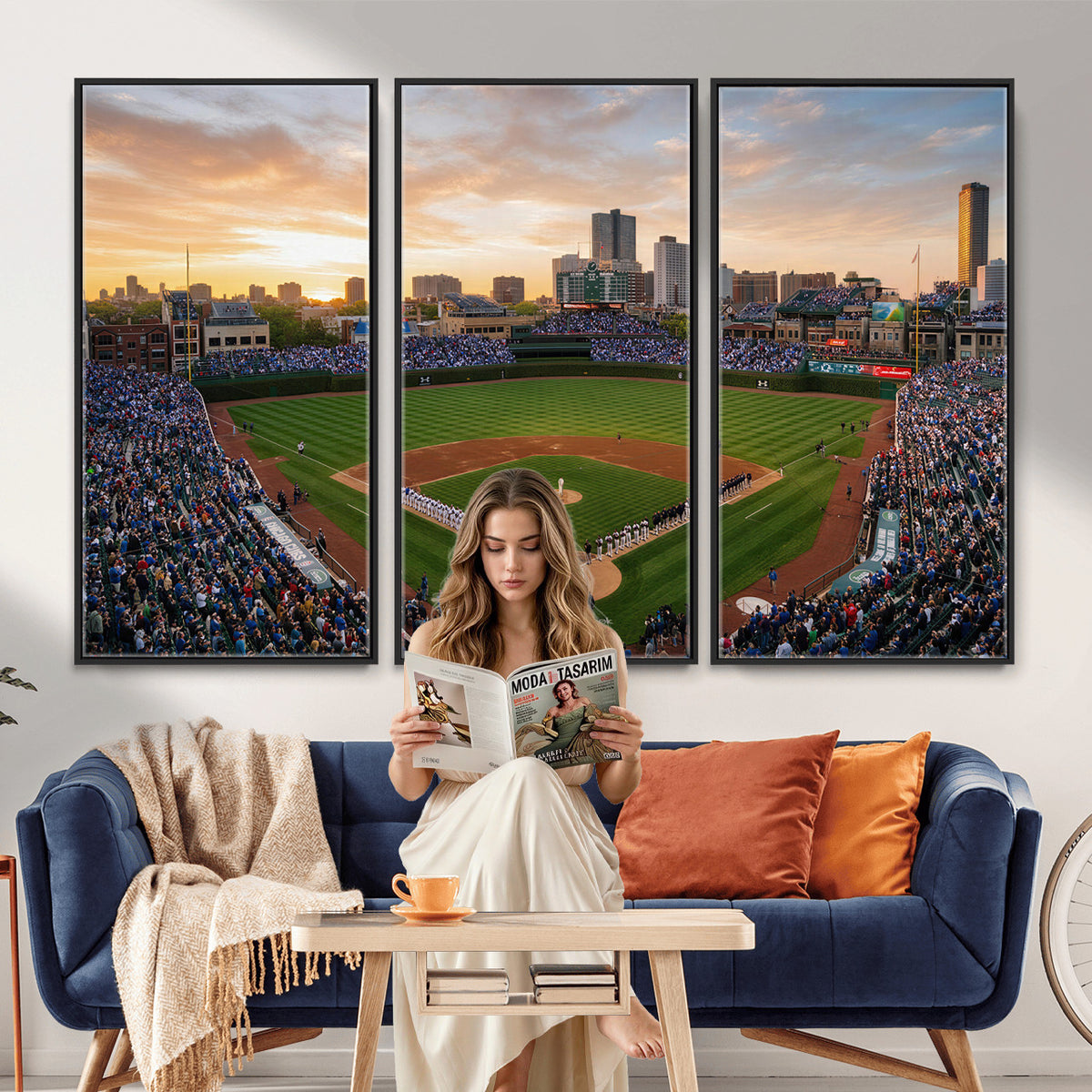 76885212-MGV-CV-36X24 - Stadium Wall Art Canvas Print