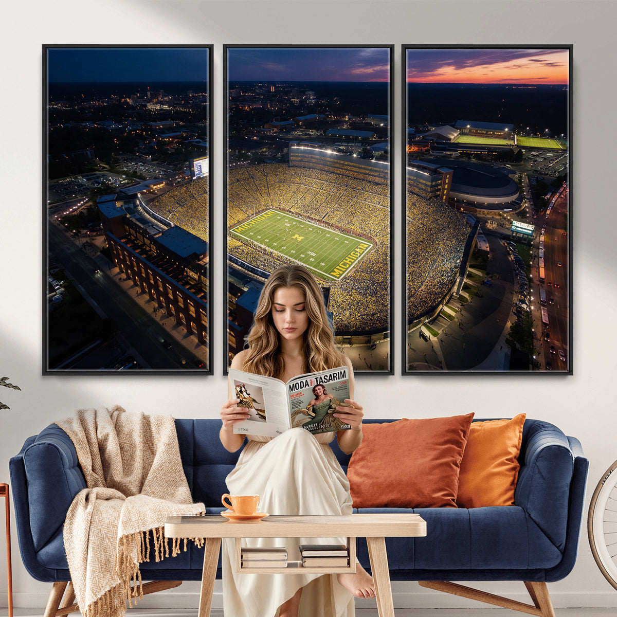 61127284-MGV-CV-36X24 - Stadium Wall Art Canvas Print