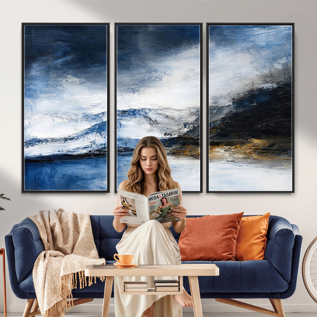 48142030-MGV-CV-36X24 - Extra Large Abstract Wall Art Canvas Print