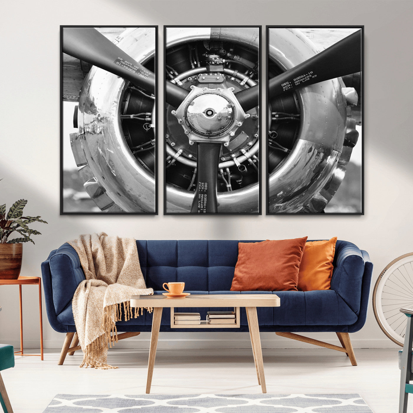 28132-MGV-CV-36X24-Vintage Airplane Wall Art Canvas Print