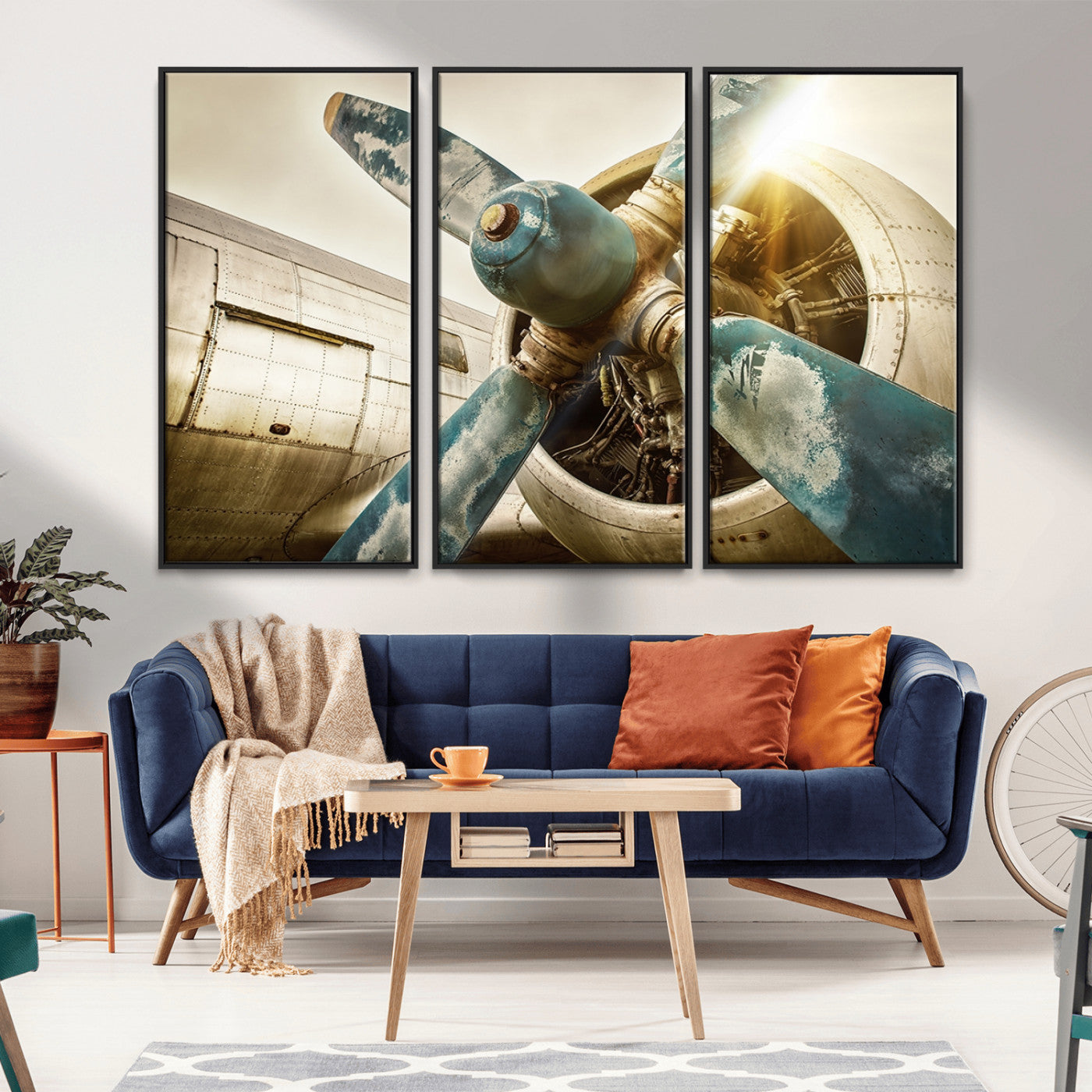 14106-MGV-CV-36X24-Vintage Airplane Canvas Print