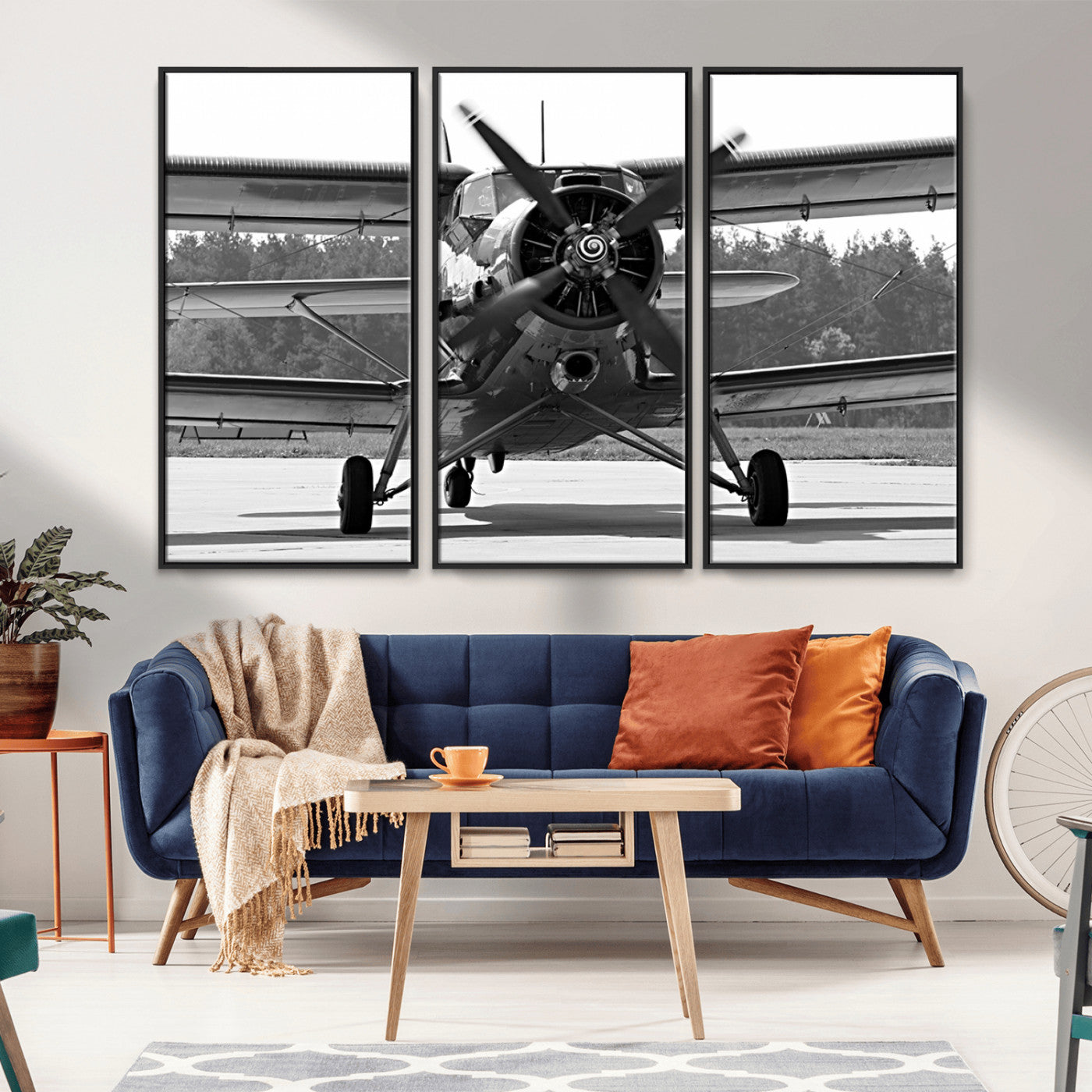 74816-MGV-CV-36X24-Wall Art Old War Plane Canvas Print