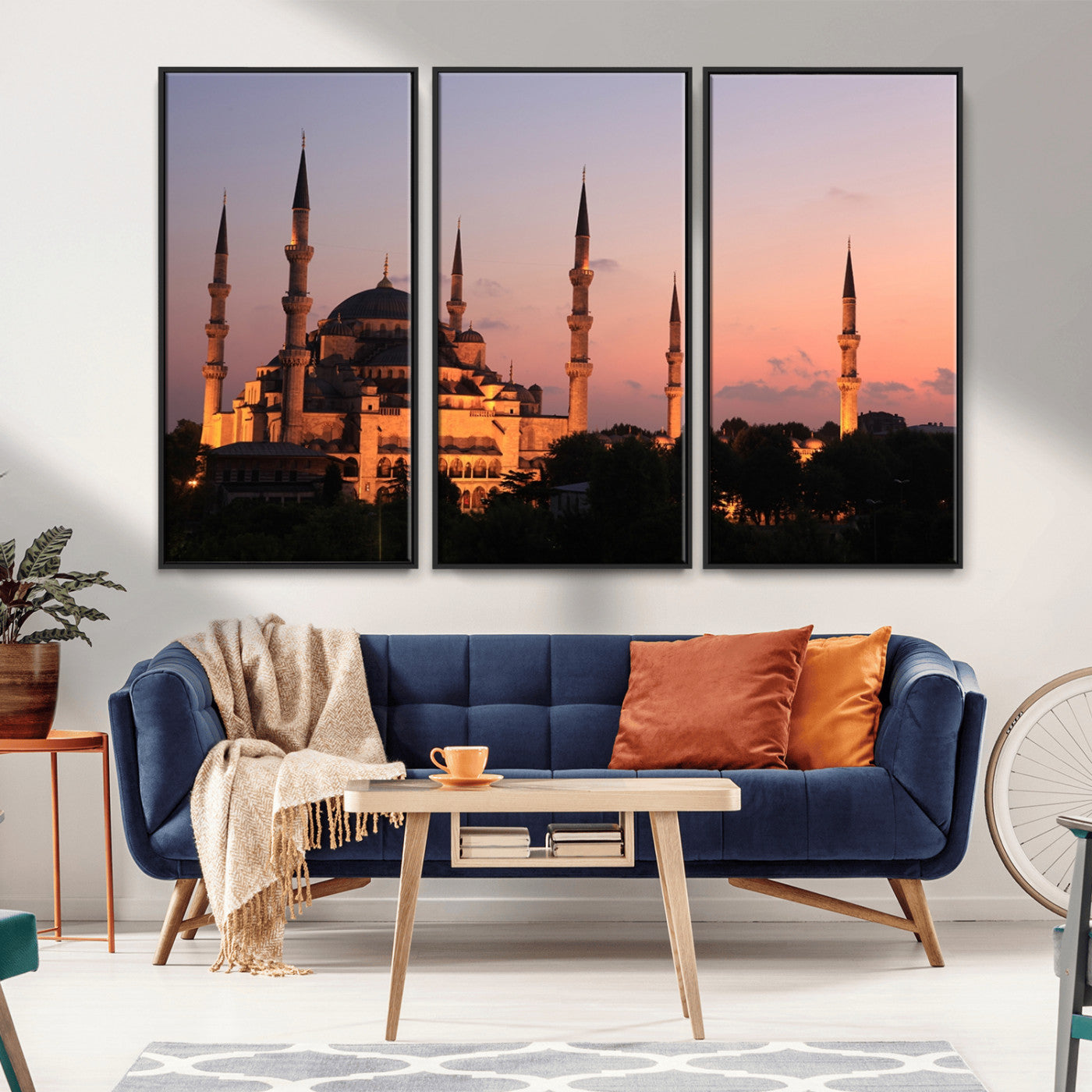 -Wall Art Turkey Istanbul Skyline Canvas Print