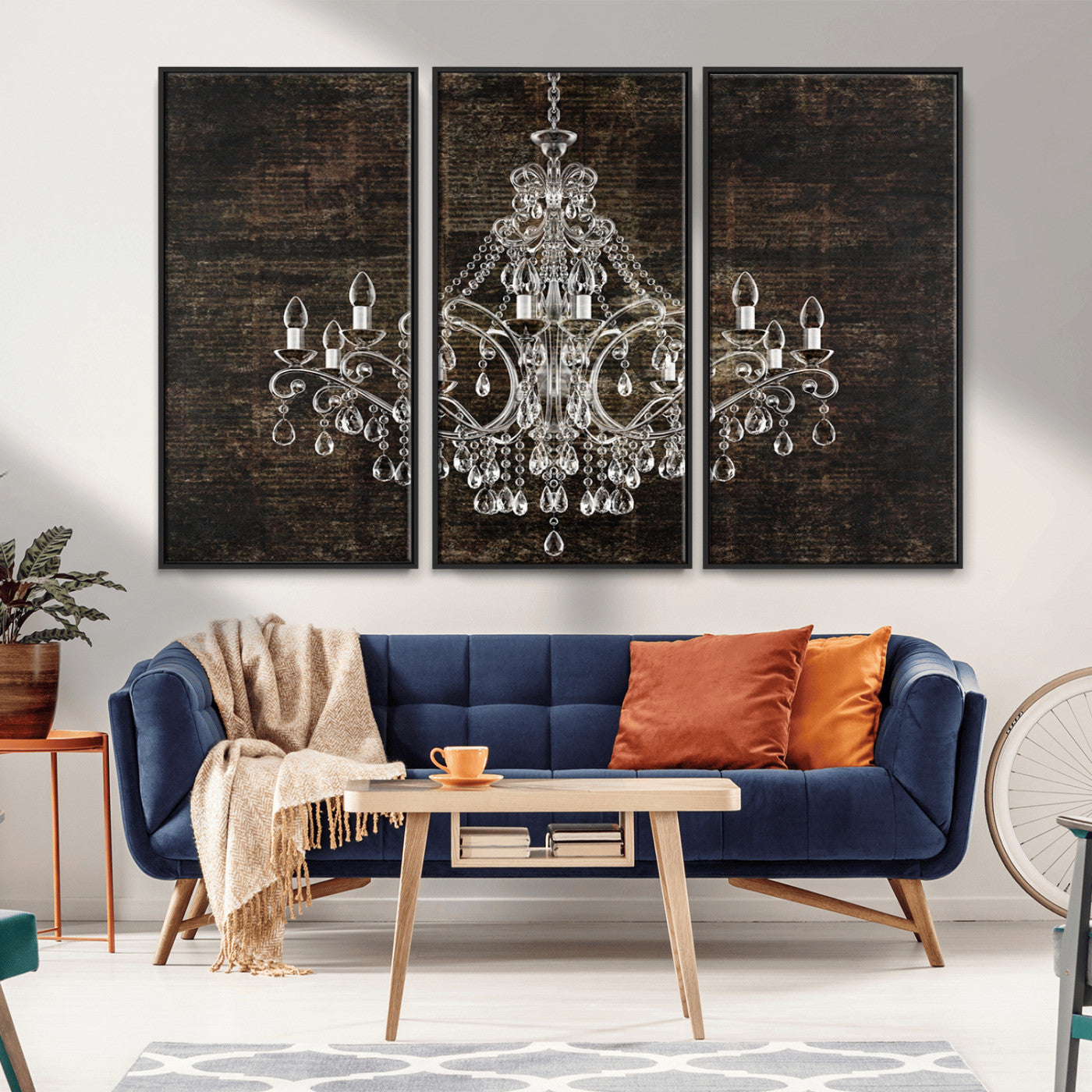 69434-MGV-CV-36X24-Rustic Chandelier Canvas Print