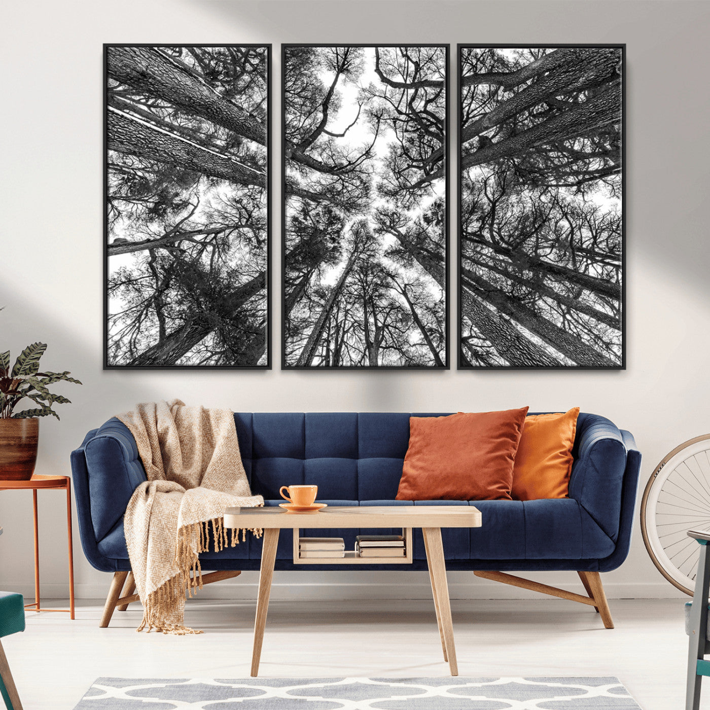 -Trees Contemporary Art Canvas Print