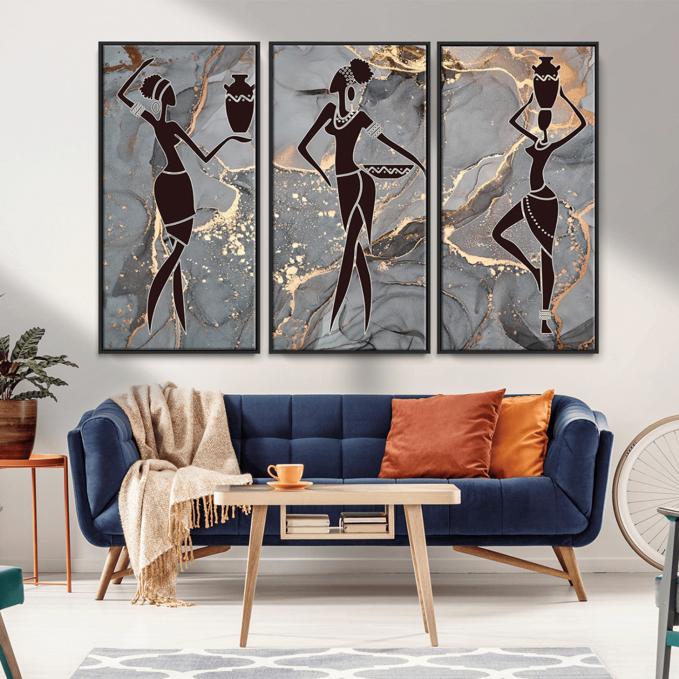 25097-MGV-CV-36X24-Abstract African Womens Art Canvas Print