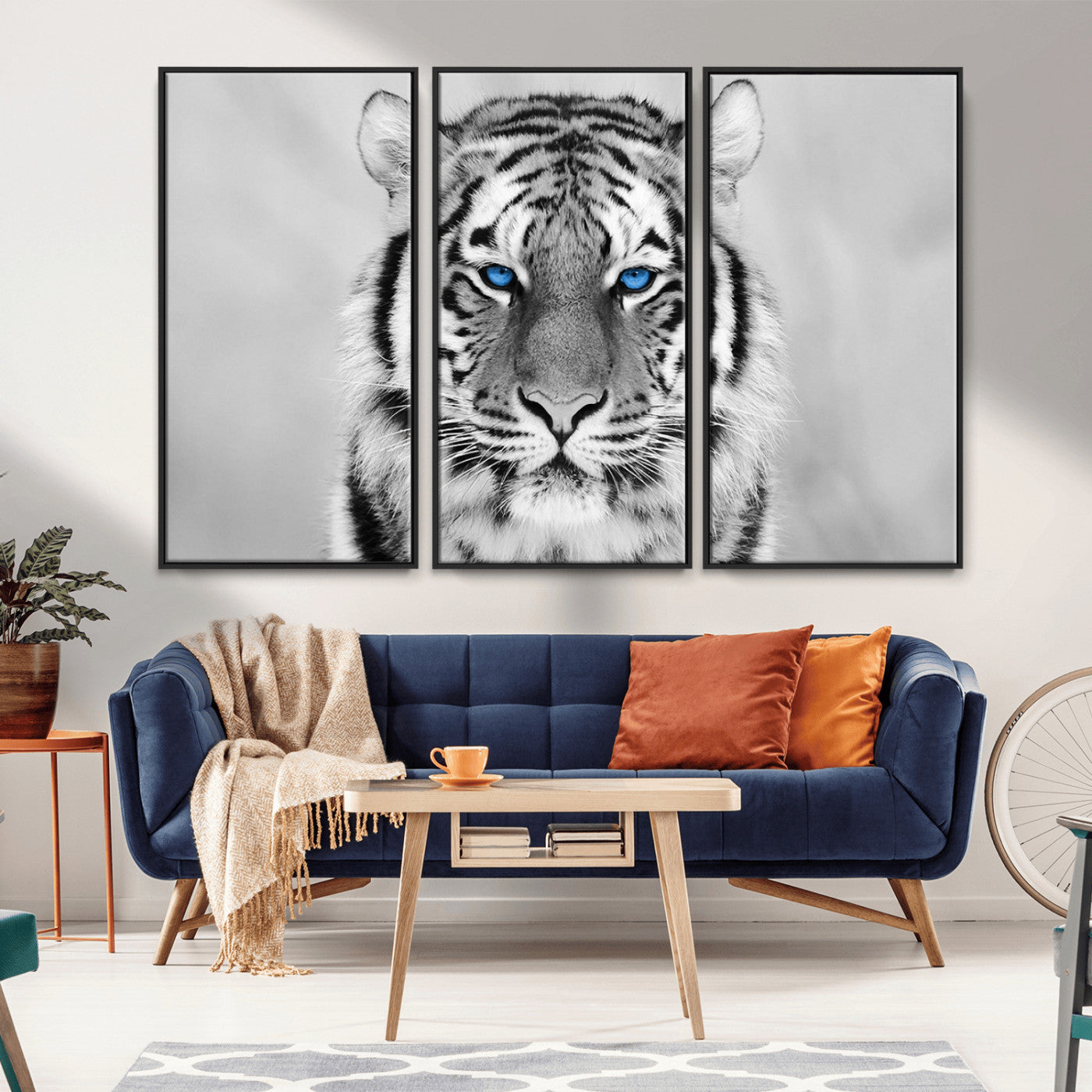 -Tiger Canvas Artwork Wall Art Print