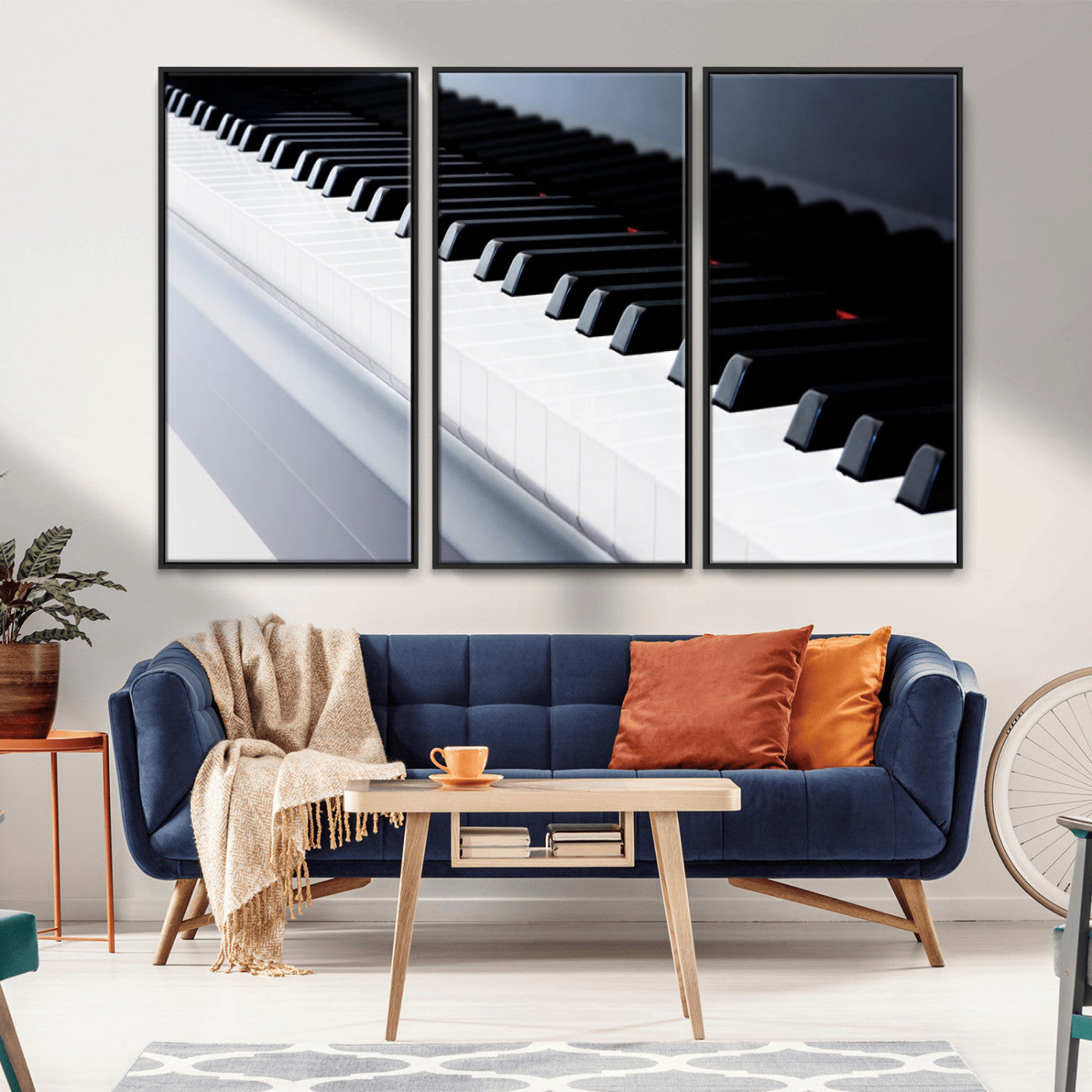 -Piano Artwork Canvas Wall Art Print