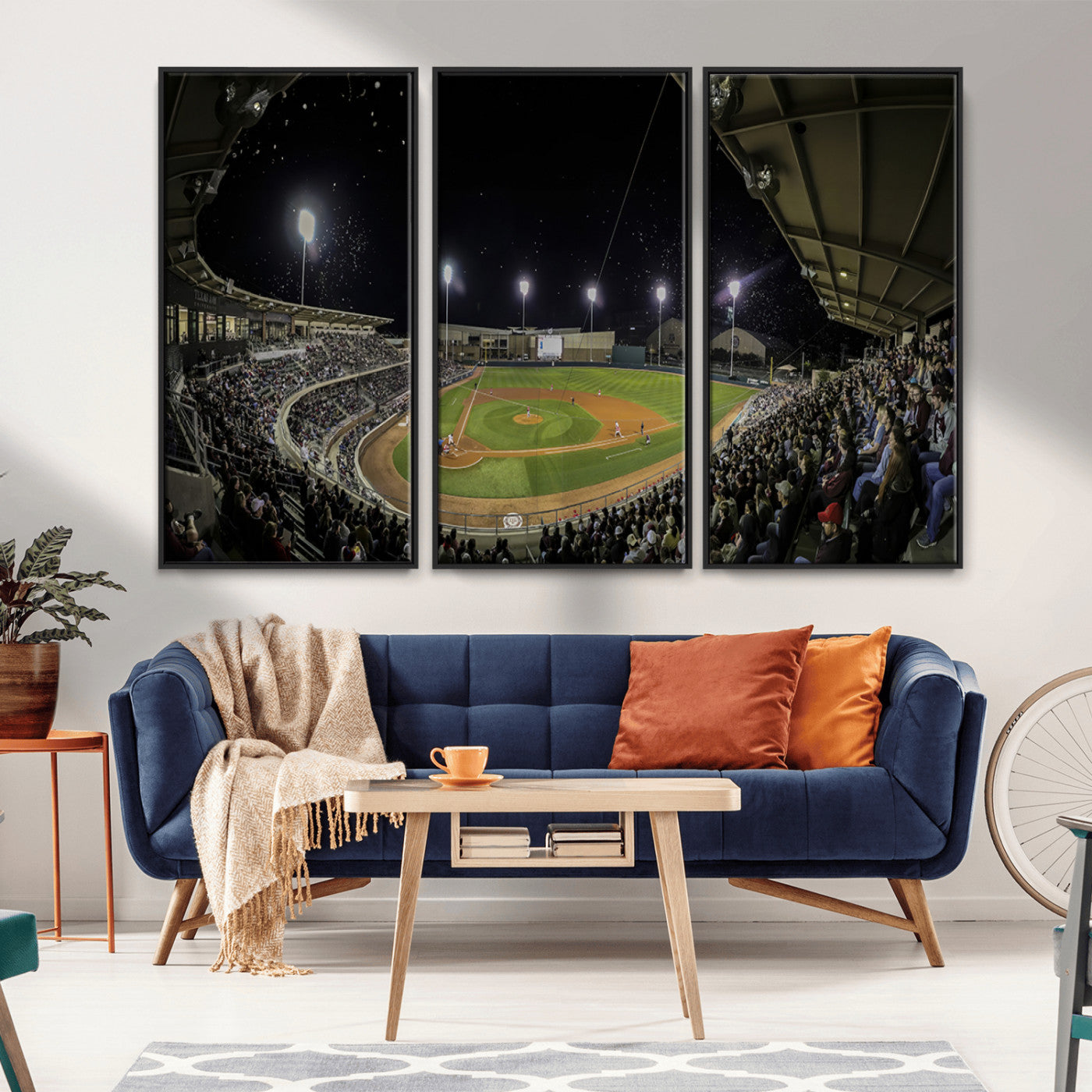 -Olsen Field at Blue Bell Park - Texas A&M Aggies Baseball Stadium Wall Art Canvas Print