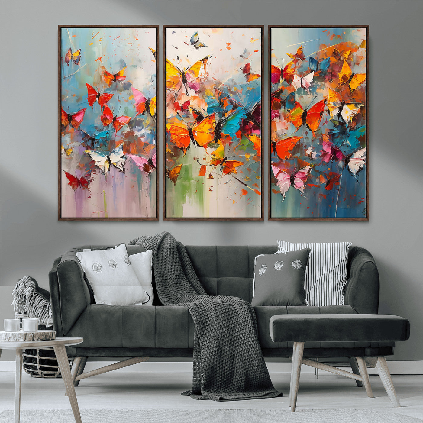 11835-MGV-CV-36X24-Abstract Butterfly Wall Art Canvas Print