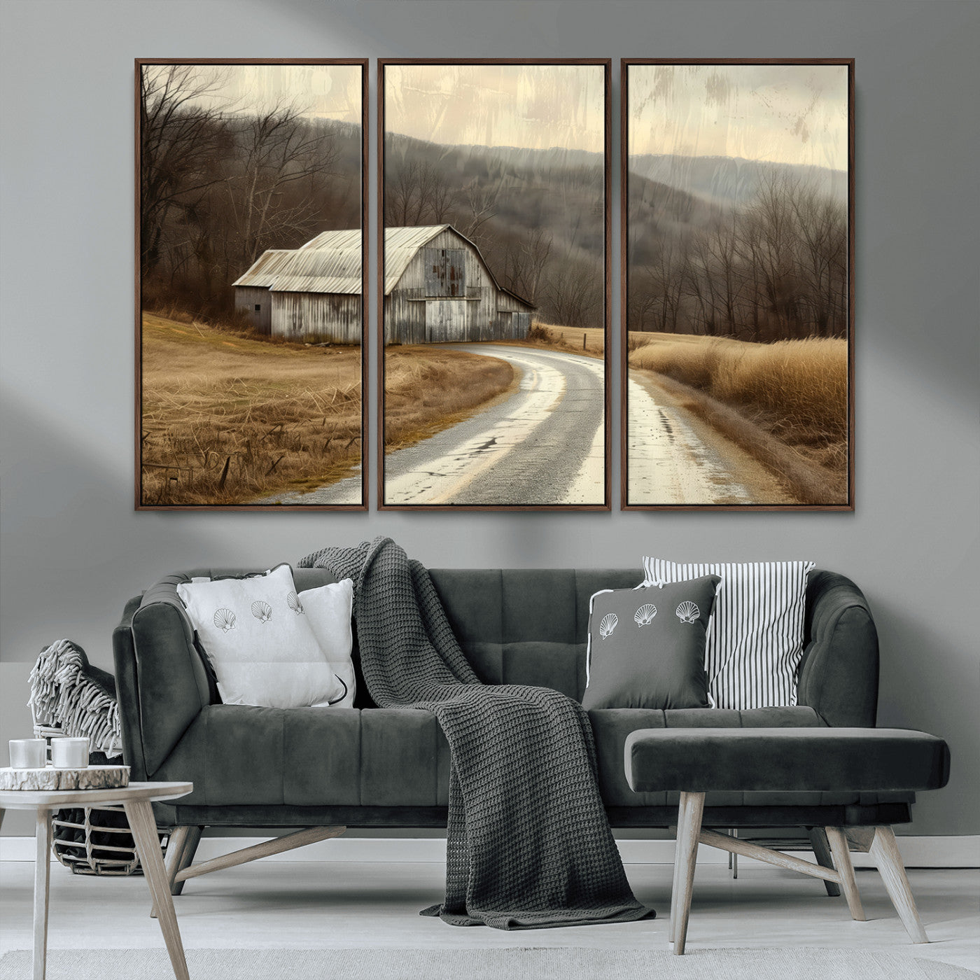 10376-MGV-CV-36X24-Vintage Barn for Farmhouse Wall Decor Canvas Print