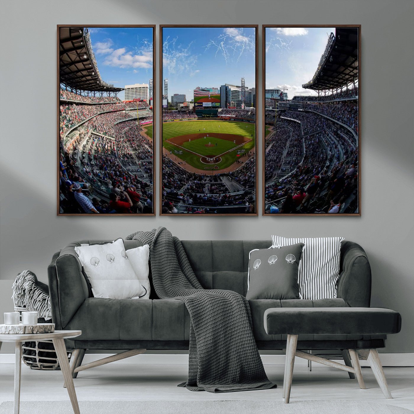 78608-MGV-CV-36X24-Truist Park Stadium Canvas Wall Art - Atlanta Braves Game Day Exclusive Decor