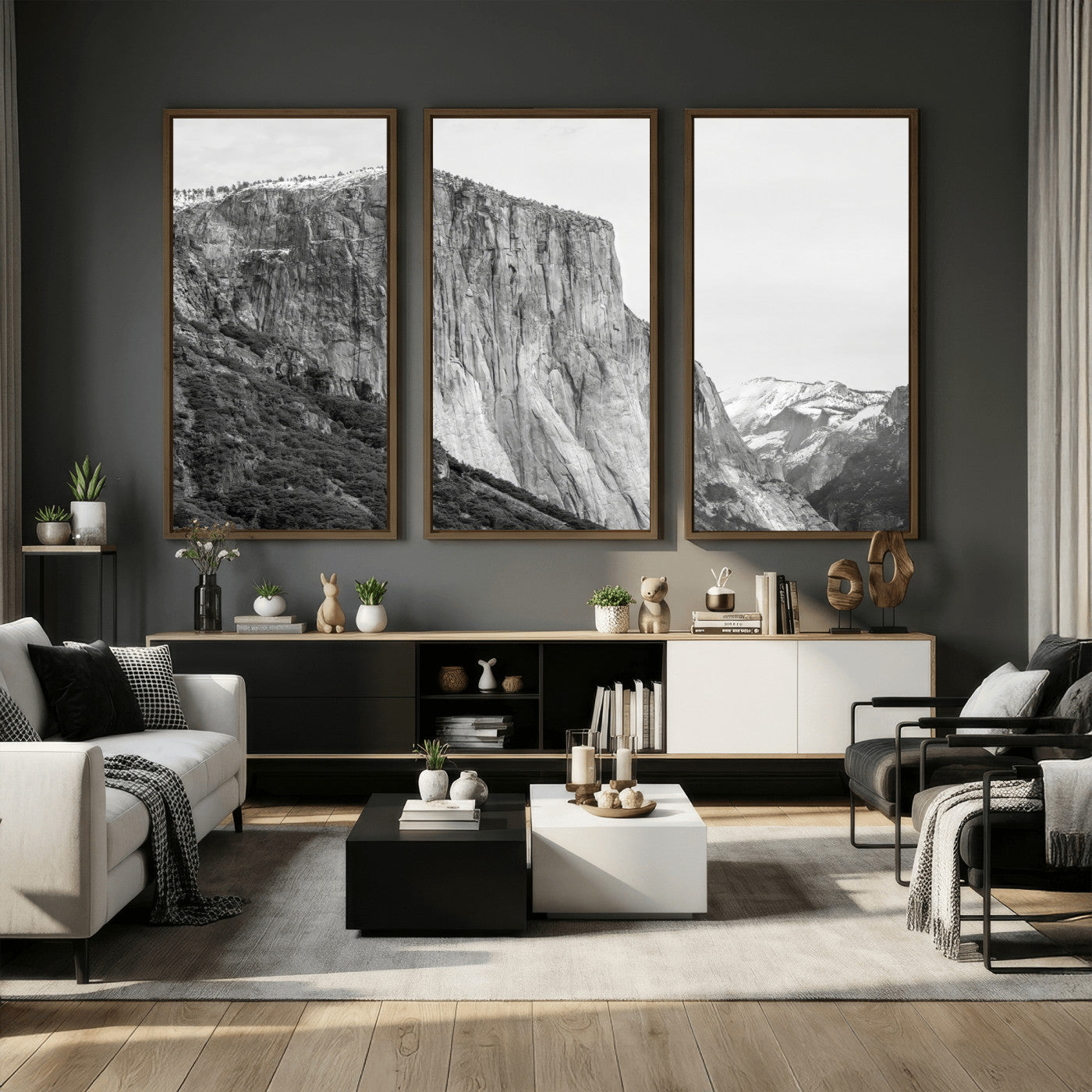 39393420-MGV-CV-36X24 - El Capitan Yosemite Mountain Wall Art – Yosemite Cliff Canvas Print, Rugged Terrain and Timeless Wilderness Decor for Office, Living Room or Cabin