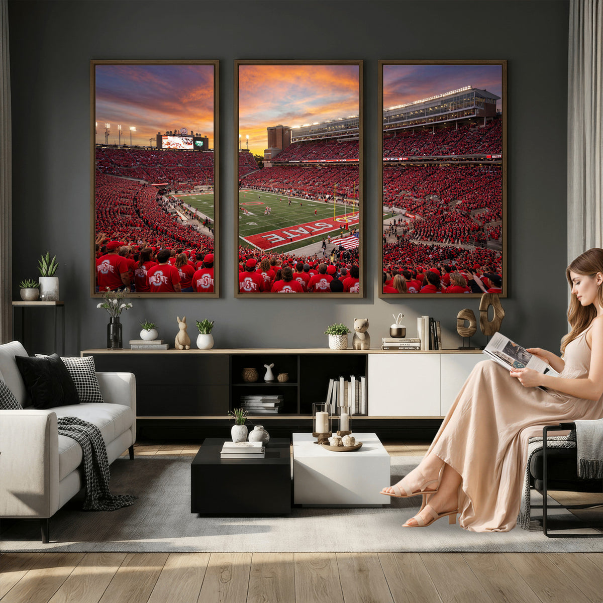 73119077-MGV-CV-36X24 - Stadium Wall Art Canvas Print