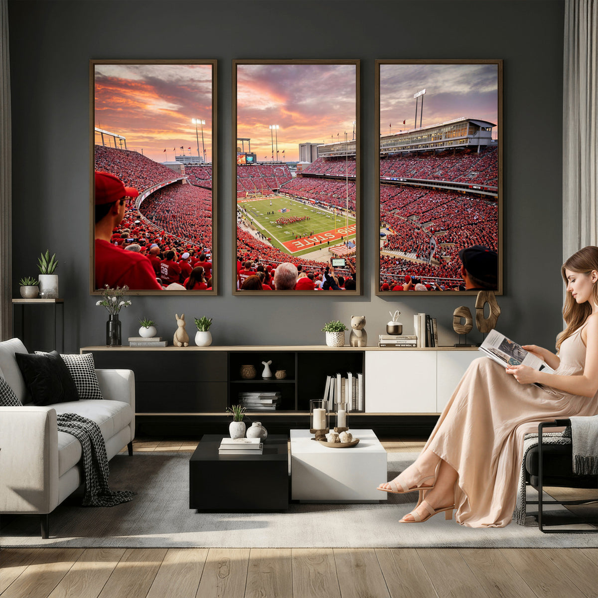 94754966-MGV-CV-36X24 - Stadium Wall Art Canvas Print