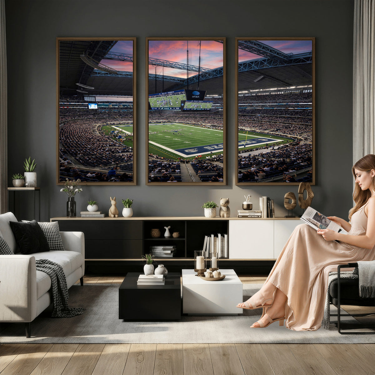 11530179-MGV-CV-36X24 - Stadium Wall Art Canvas Print