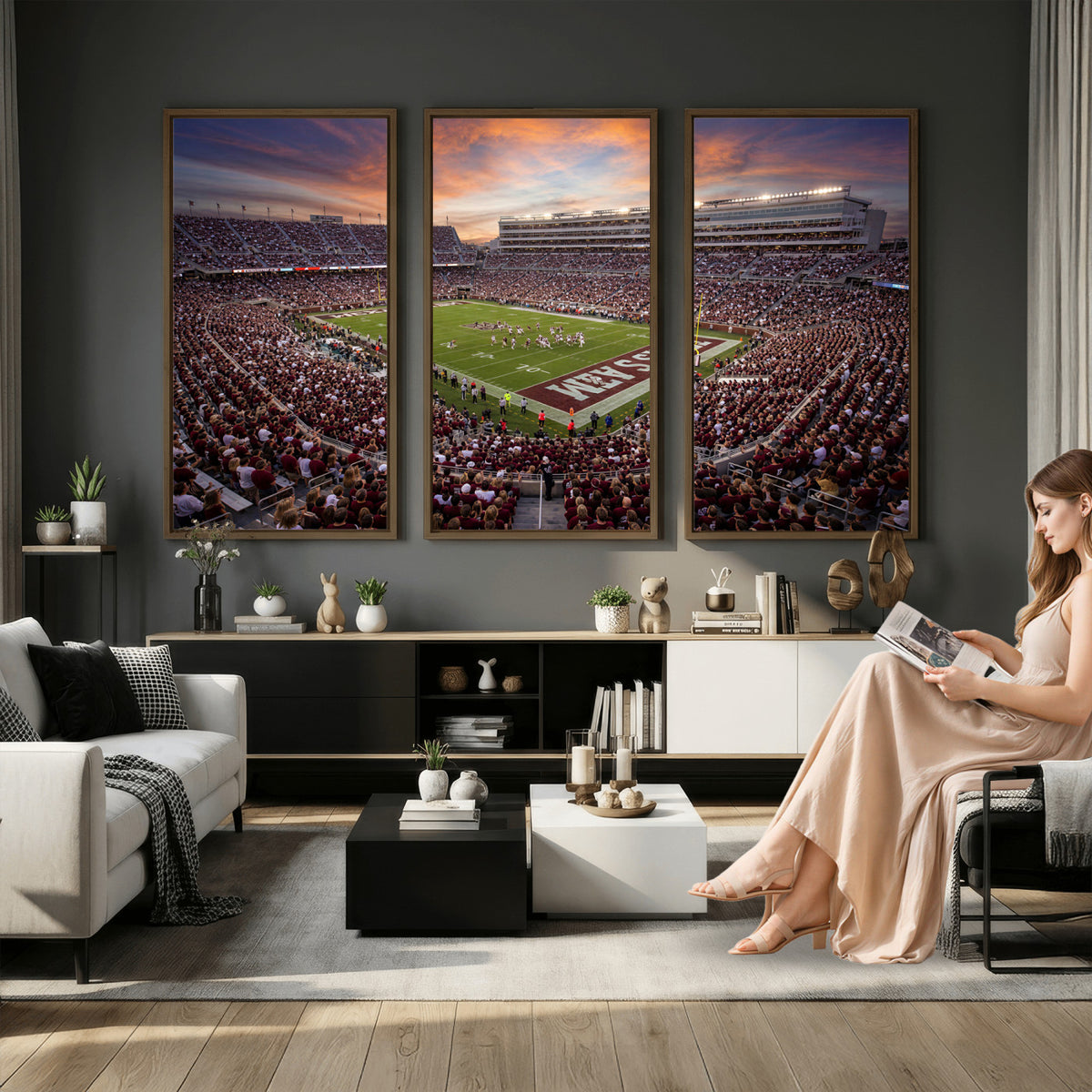 66624578-MGV-CV-36X24 - Stadium Wall Art Canvas Print