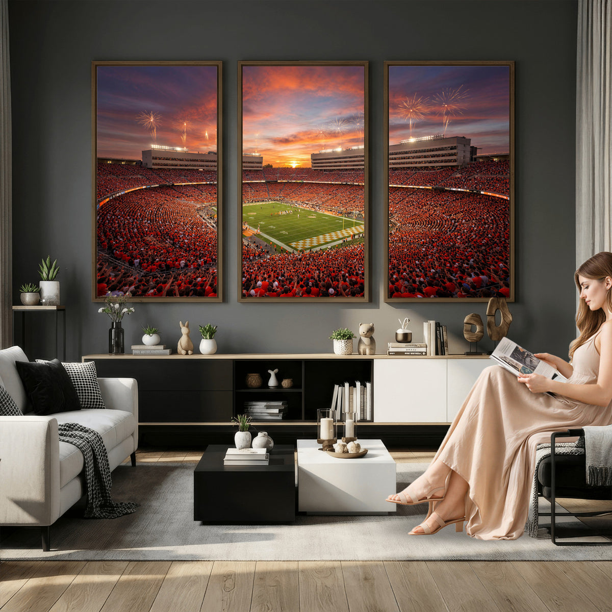 66964685-MGV-CV-36X24 - Stadium Wall Art Canvas Print
