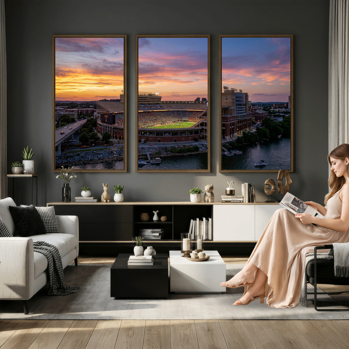61093642-MGV-CV-36X24 - Stadium Wall Art Canvas Print