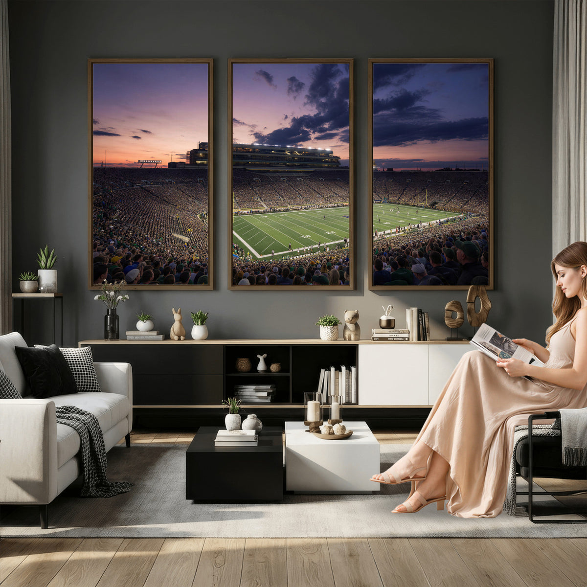 48837941-MGV-CV-36X24 - Stadium Wall Art Canvas Print