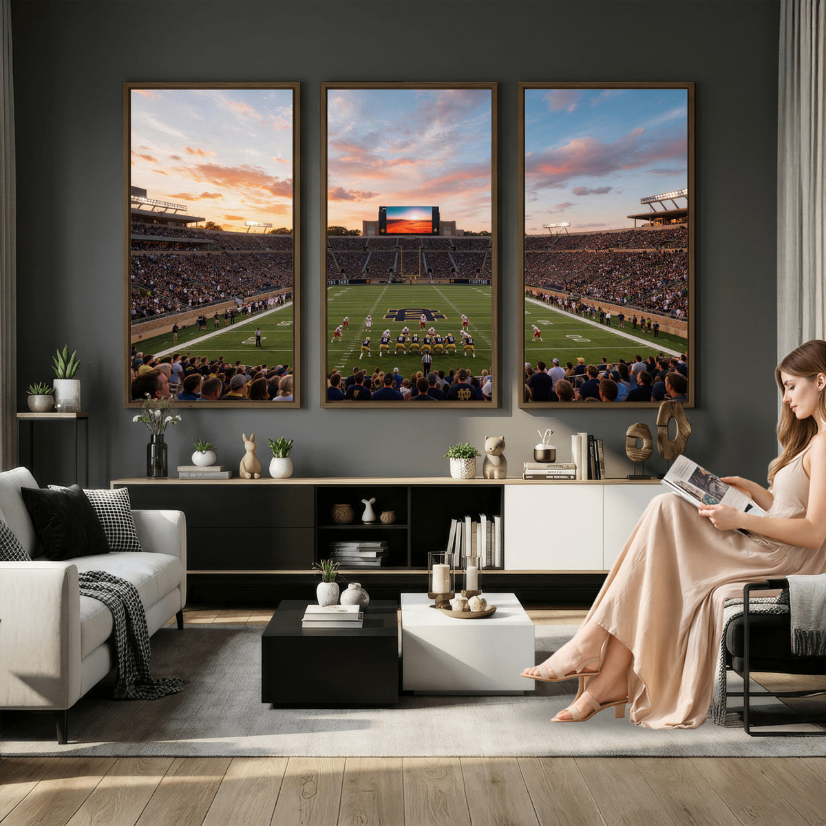54464530-MGV-CV-36X24 - Stadium Wall Art Canvas Print