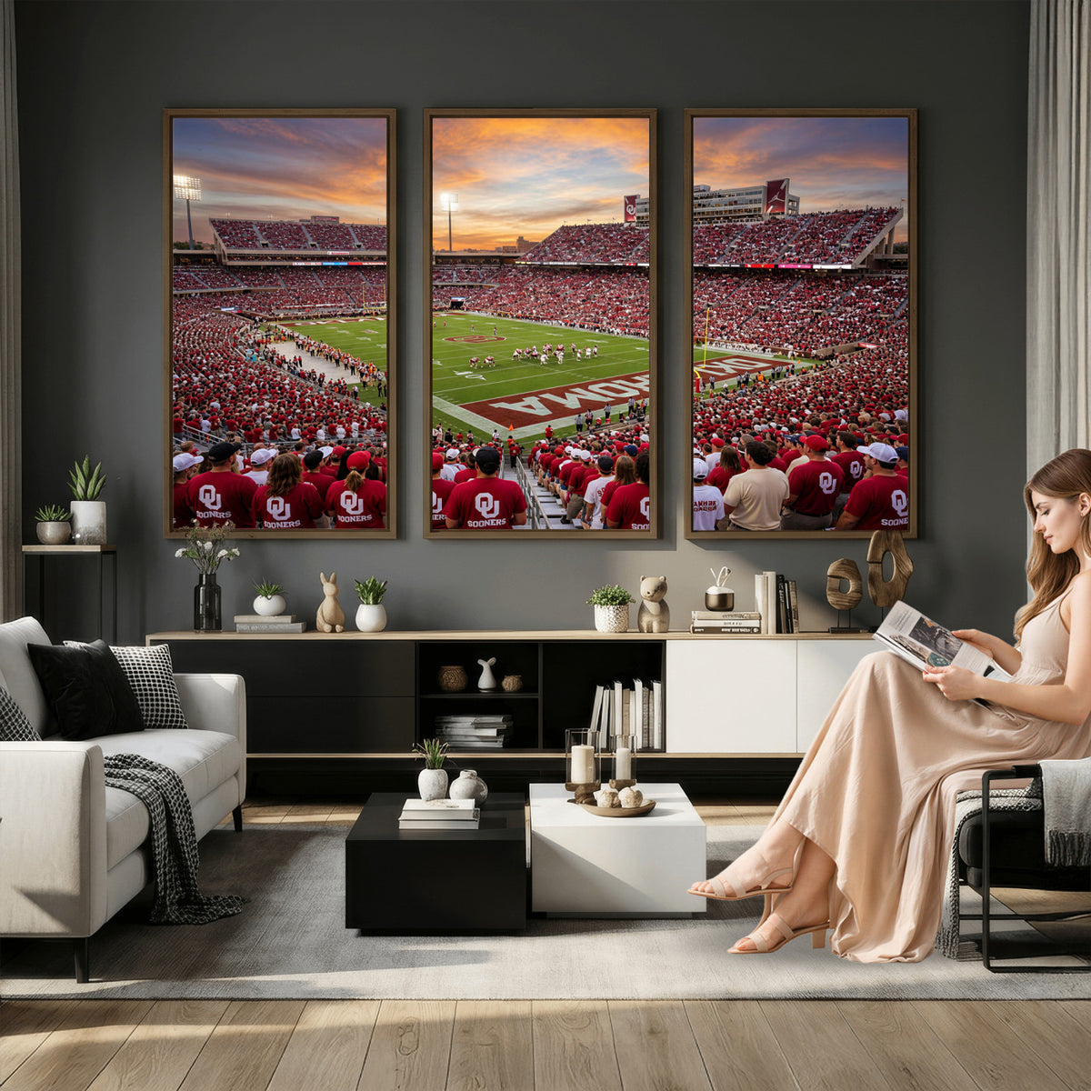 92718741-MGV-CV-36X24 - Stadium Wall Art Canvas Print