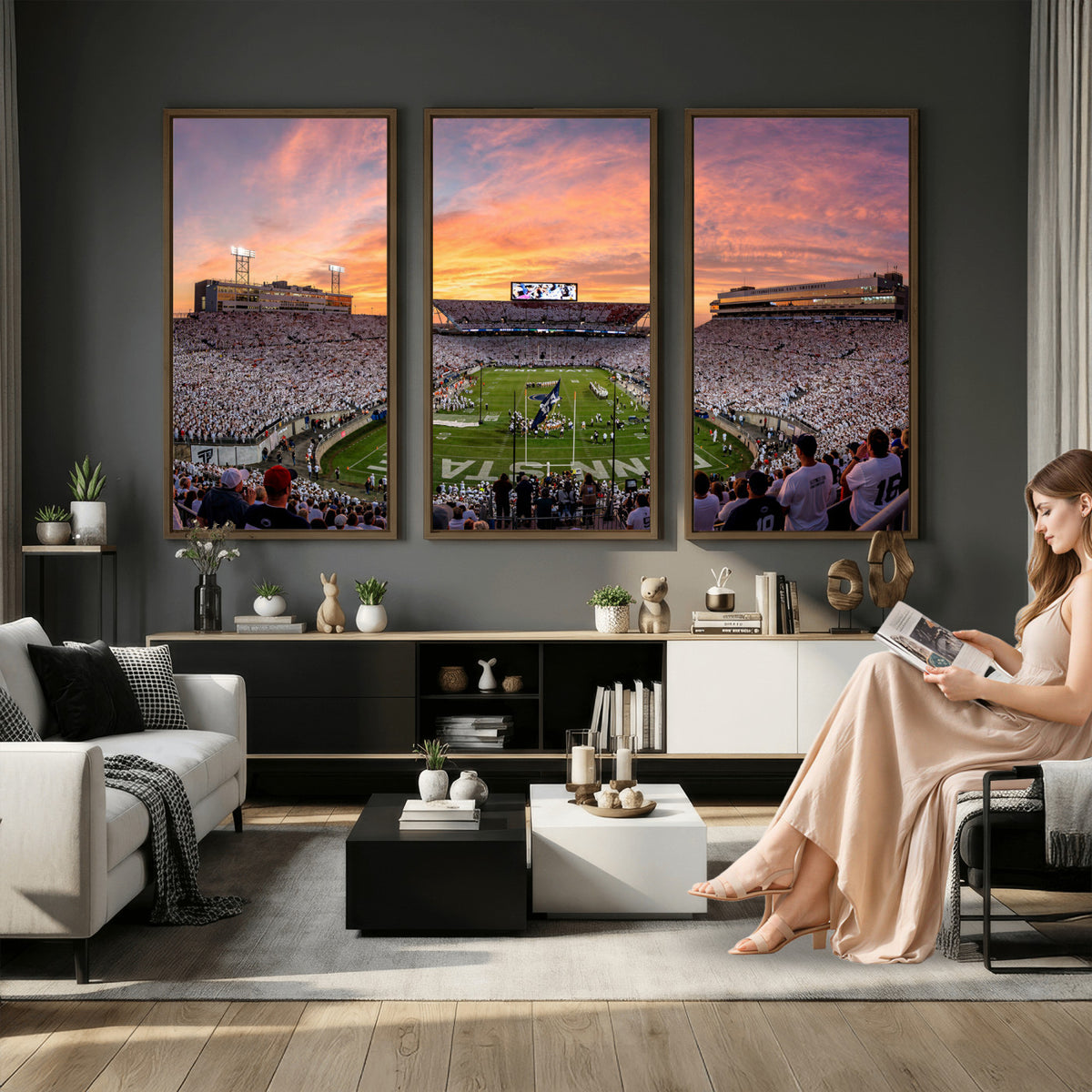 53161432-MGV-CV-36X24 - Stadium Wall Art Canvas Print