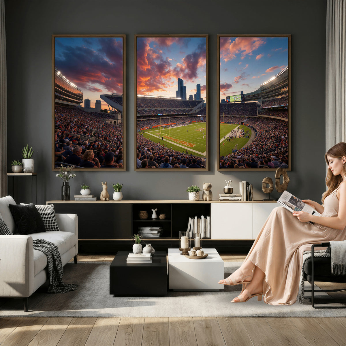 21104528-MGV-CV-36X24 - Stadium Wall Art Canvas Print