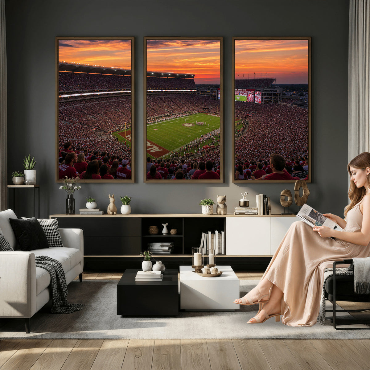 91782096-MGV-CV-36X24 - Stadium Wall Art Canvas Print