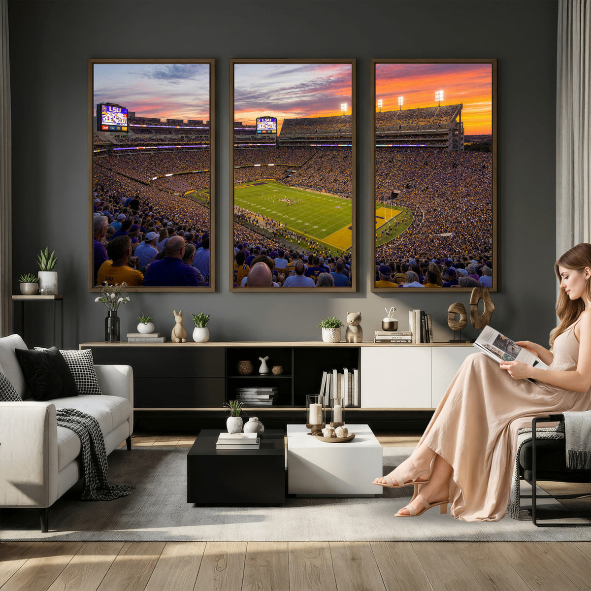 91303167-MGV-CV-36X24 - Stadium Wall Art Canvas Print