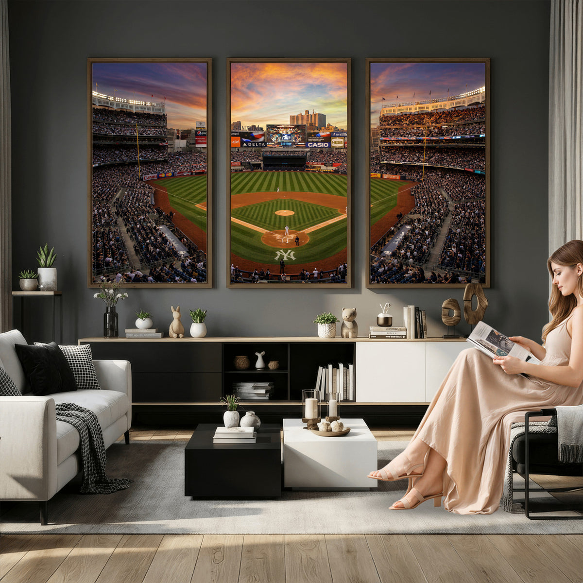 71157927-MGV-CV-36X24 - Stadium Wall Art Canvas Print