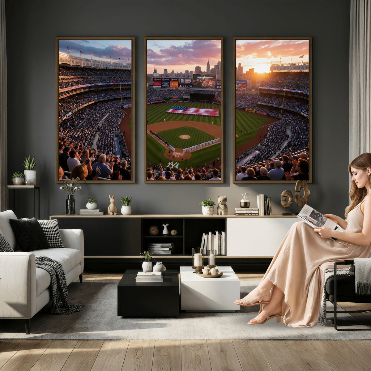 43632742-MGV-CV-36X24 - Stadium Wall Art Canvas Print