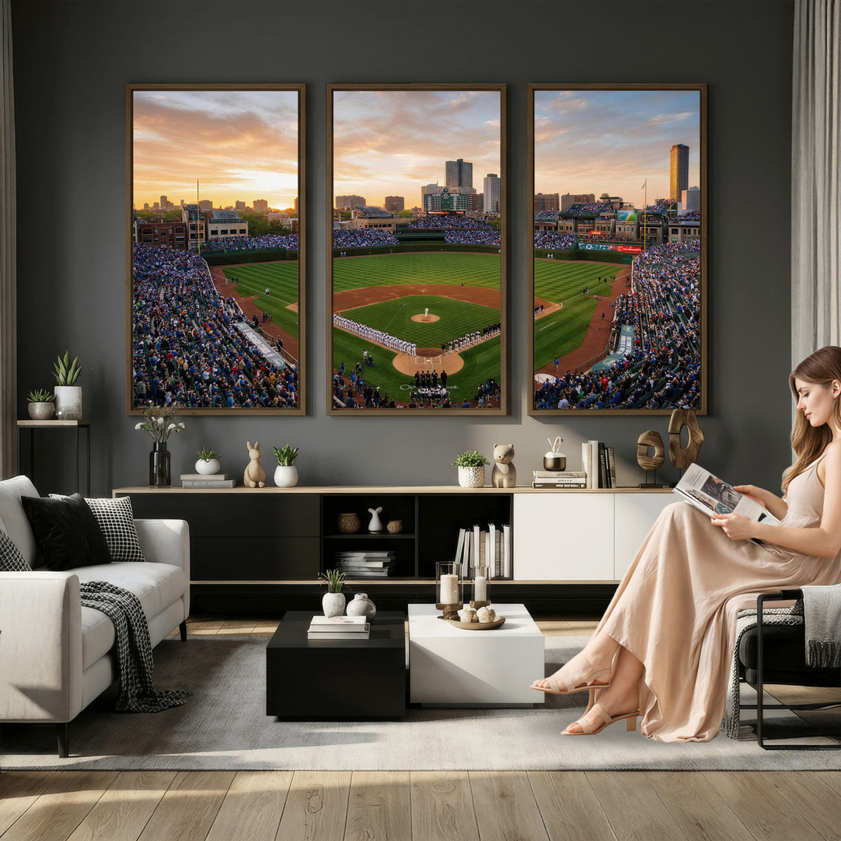 76885212-MGV-CV-36X24 - Stadium Wall Art Canvas Print