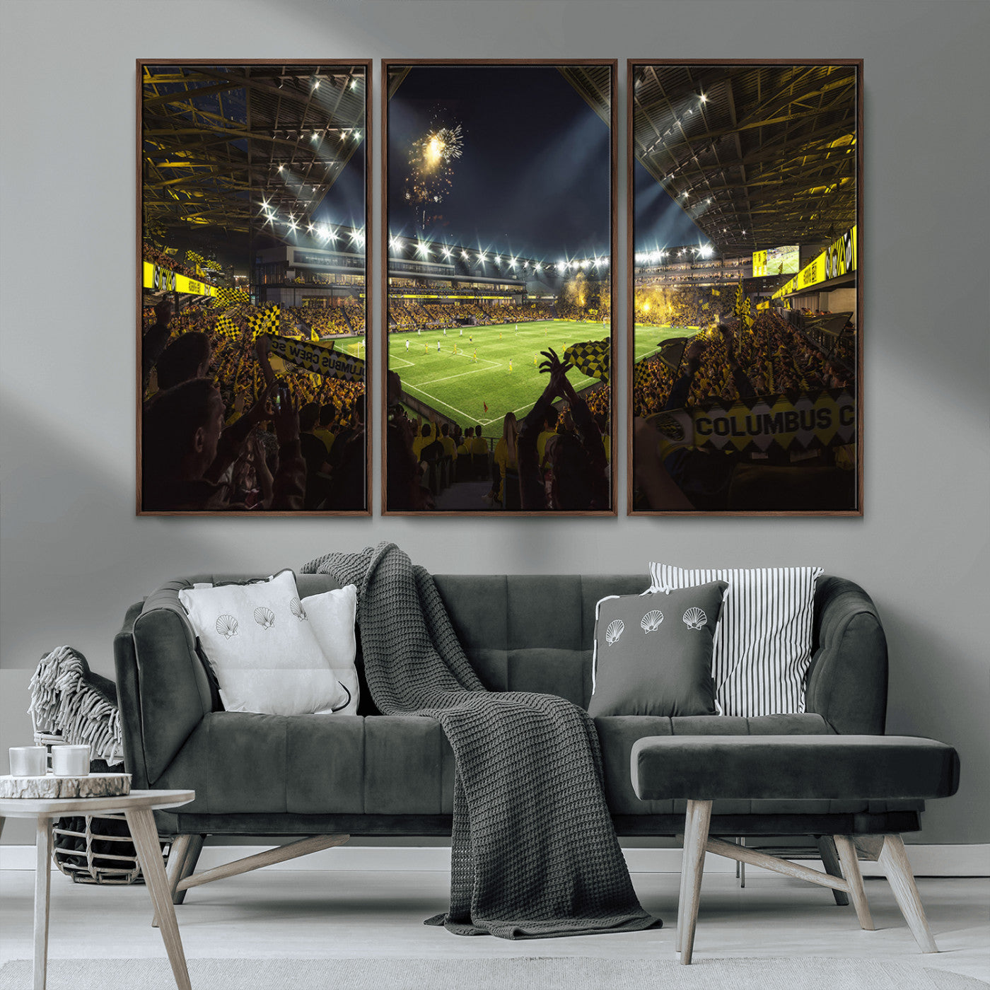 51122-MGV-CV-36X24-Columbus Crew Soccer Team Print - Columbus Crew Stadium Wall Art Canvas Print