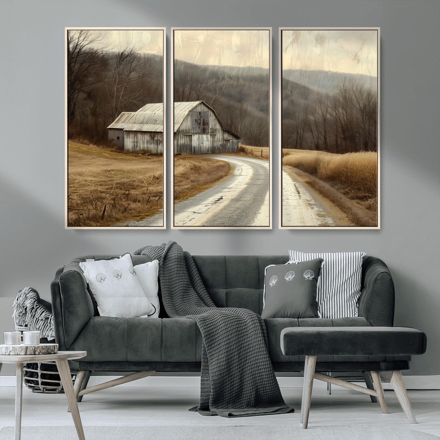 10376-MGV-CV-36X24-Vintage Barn for Farmhouse Wall Decor Canvas Print