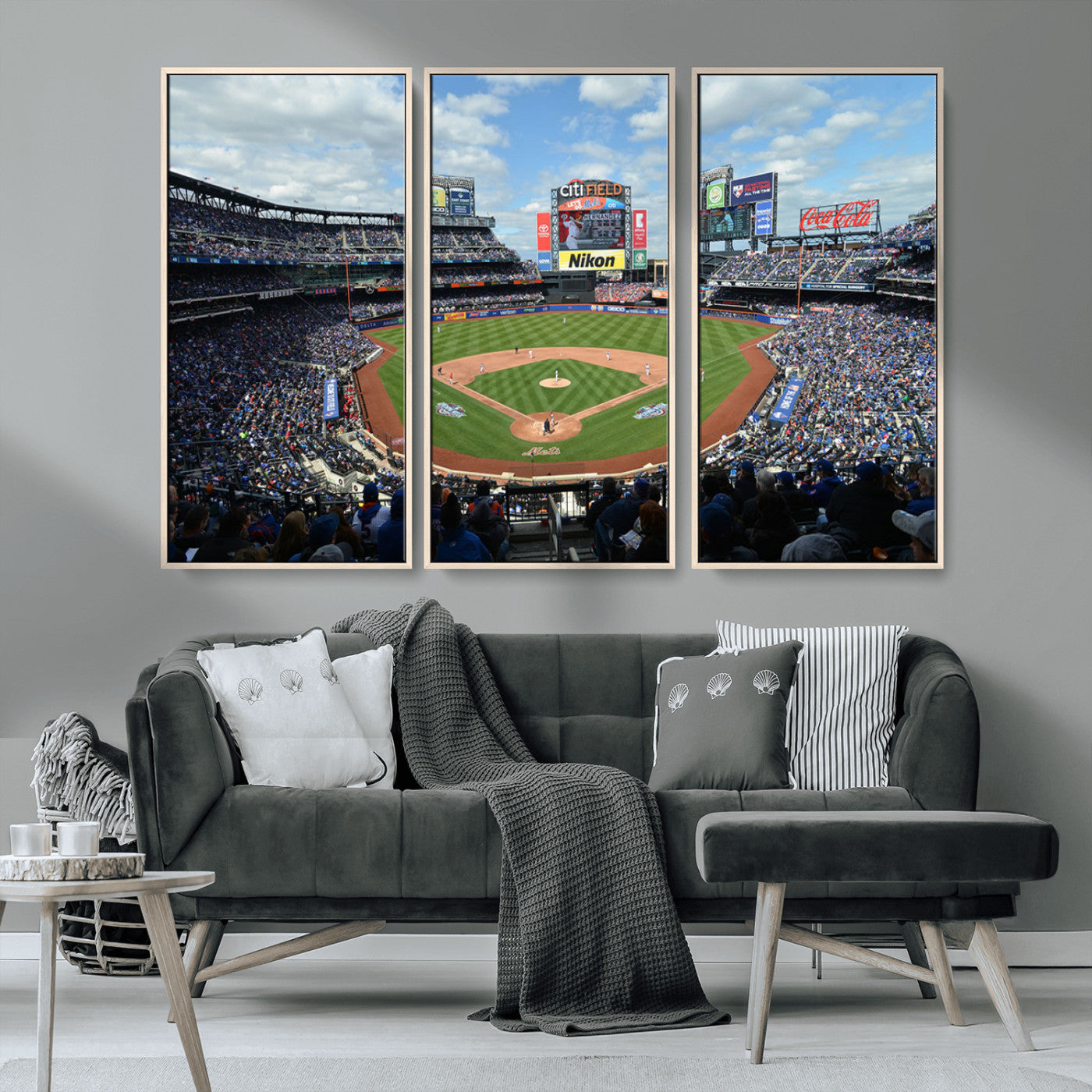 22910-MGV-CV-36X24-New York Mets Baseball Team Print - Citi Field Stadium Wall Art Canvas Print