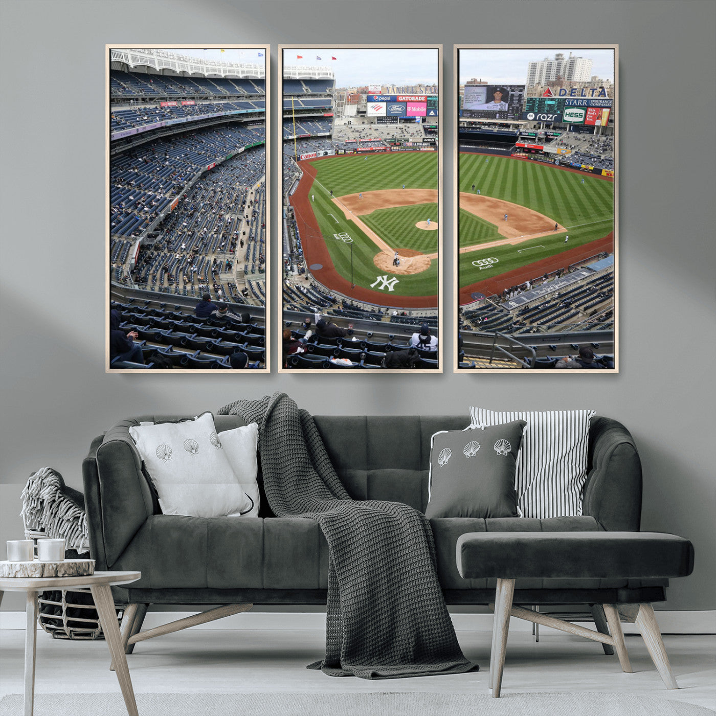 -New York Yankees Baseball Team Print - Yankee Stadium Wall Art Canvas Print