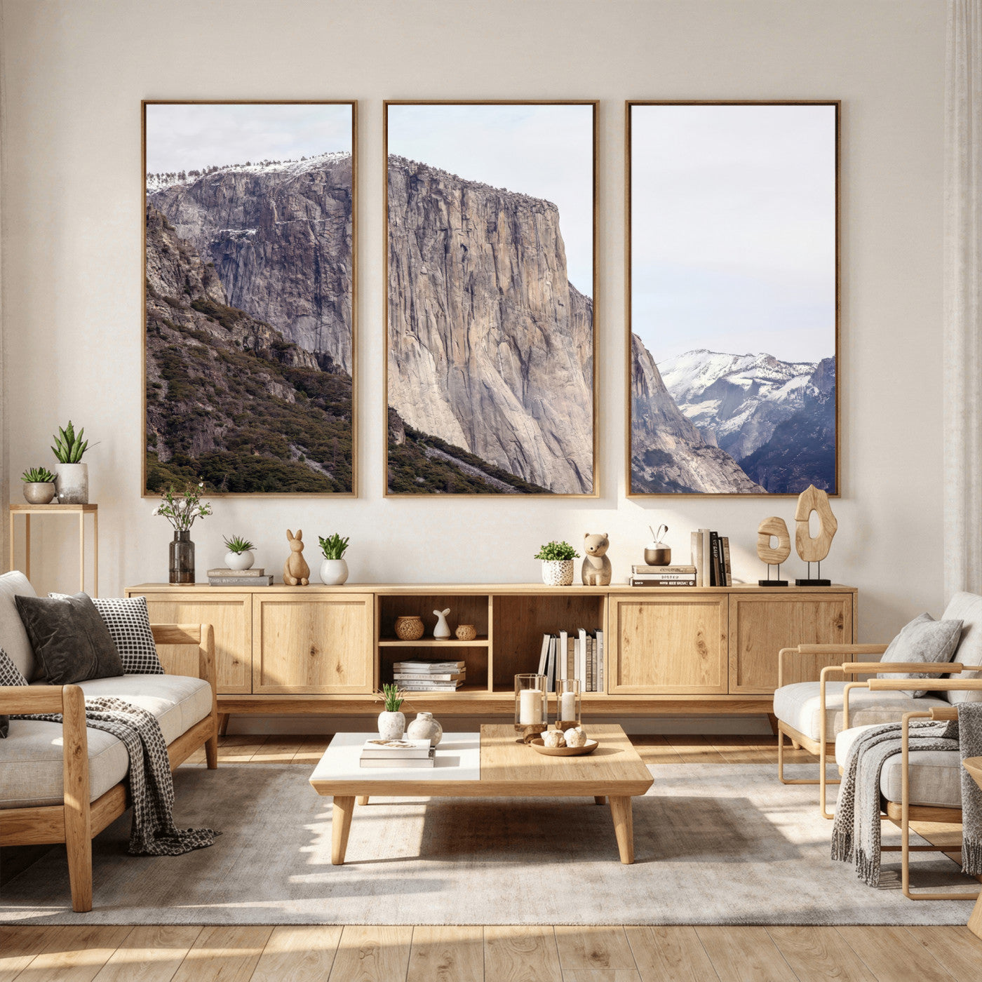 74506434-MGV-CV-36X24 - El Capitan Yosemite Mountain Wall Art – Yosemite Cliff Canvas Print, Rugged Terrain and Timeless Wilderness Decor for Office, Living Room or Cabin