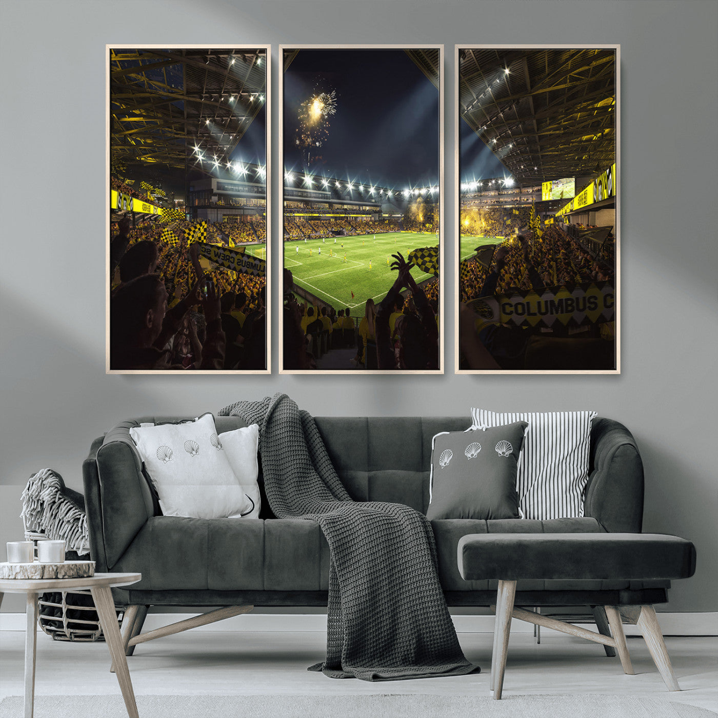 51122-MGV-CV-36X24-Columbus Crew Soccer Team Print - Columbus Crew Stadium Wall Art Canvas Print