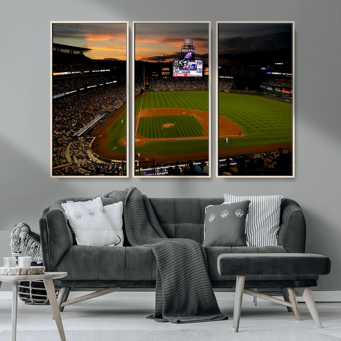-Colorado Rockies Coors Field Wall Art Canvas Print - MLB Baseball Stadium