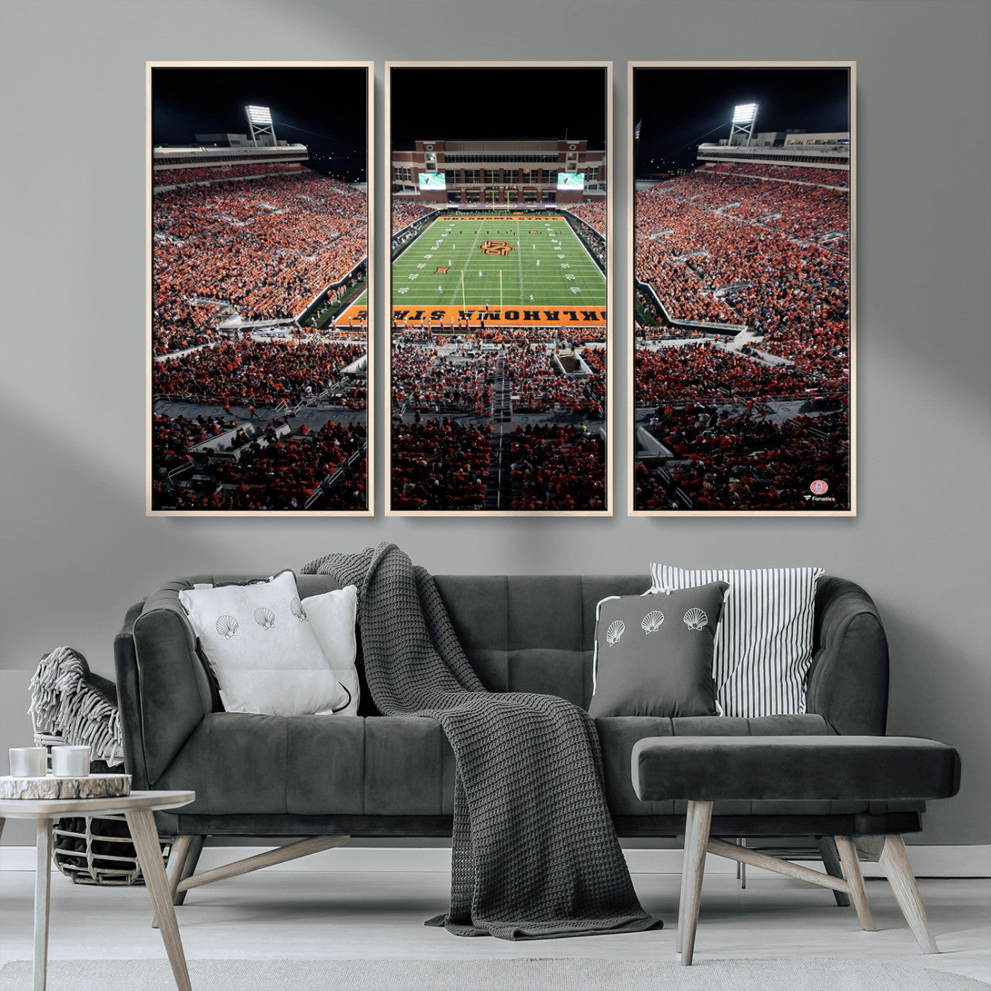 81675-MGV-CV-36X24-Oklahoma State Cowboys Canvas Print, Football Team Print - Stillwater Boone Pickens Stadium Wall Art