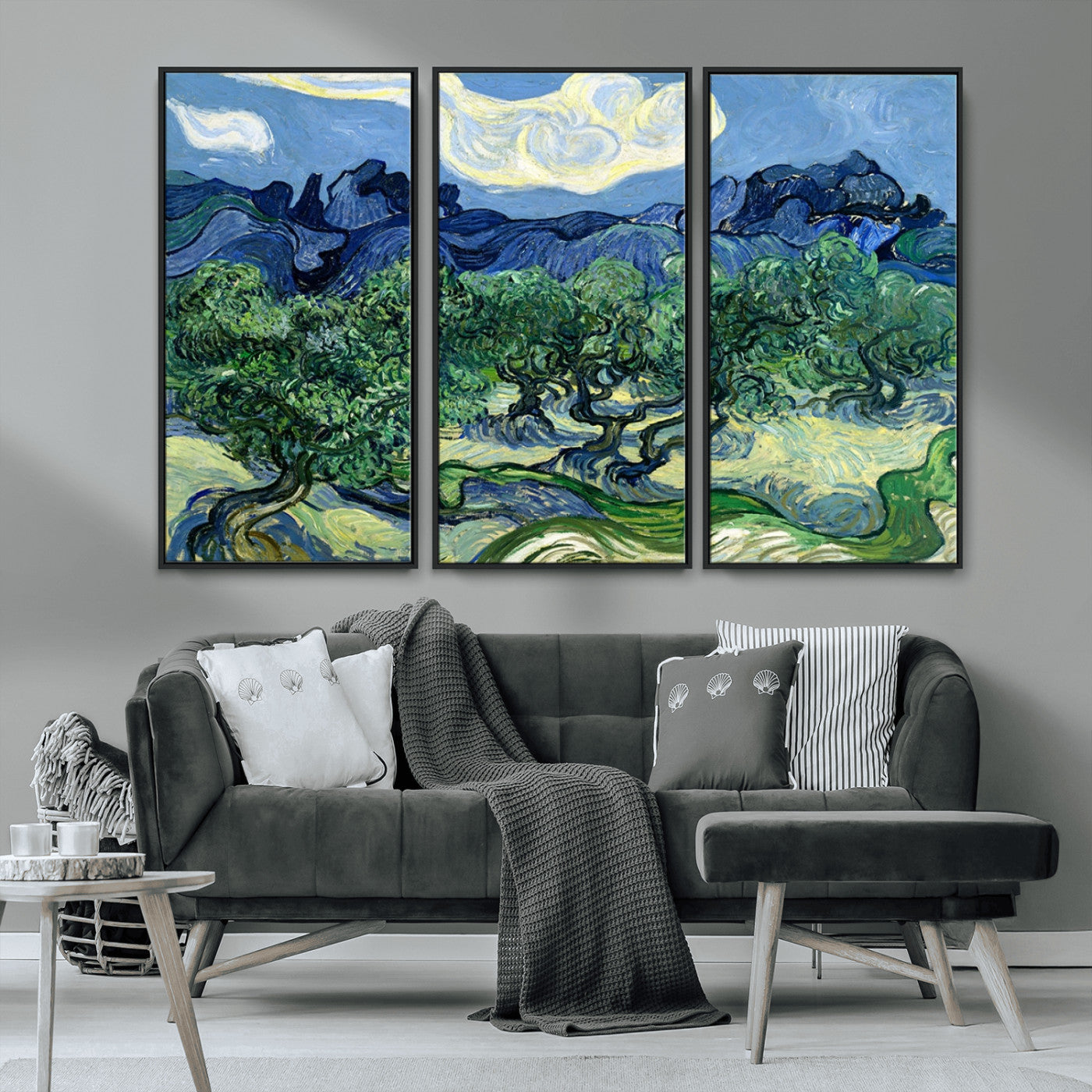 80252-MGV-CV-36X24-Olive Trees Van Gogh Wall Art Canvas Print